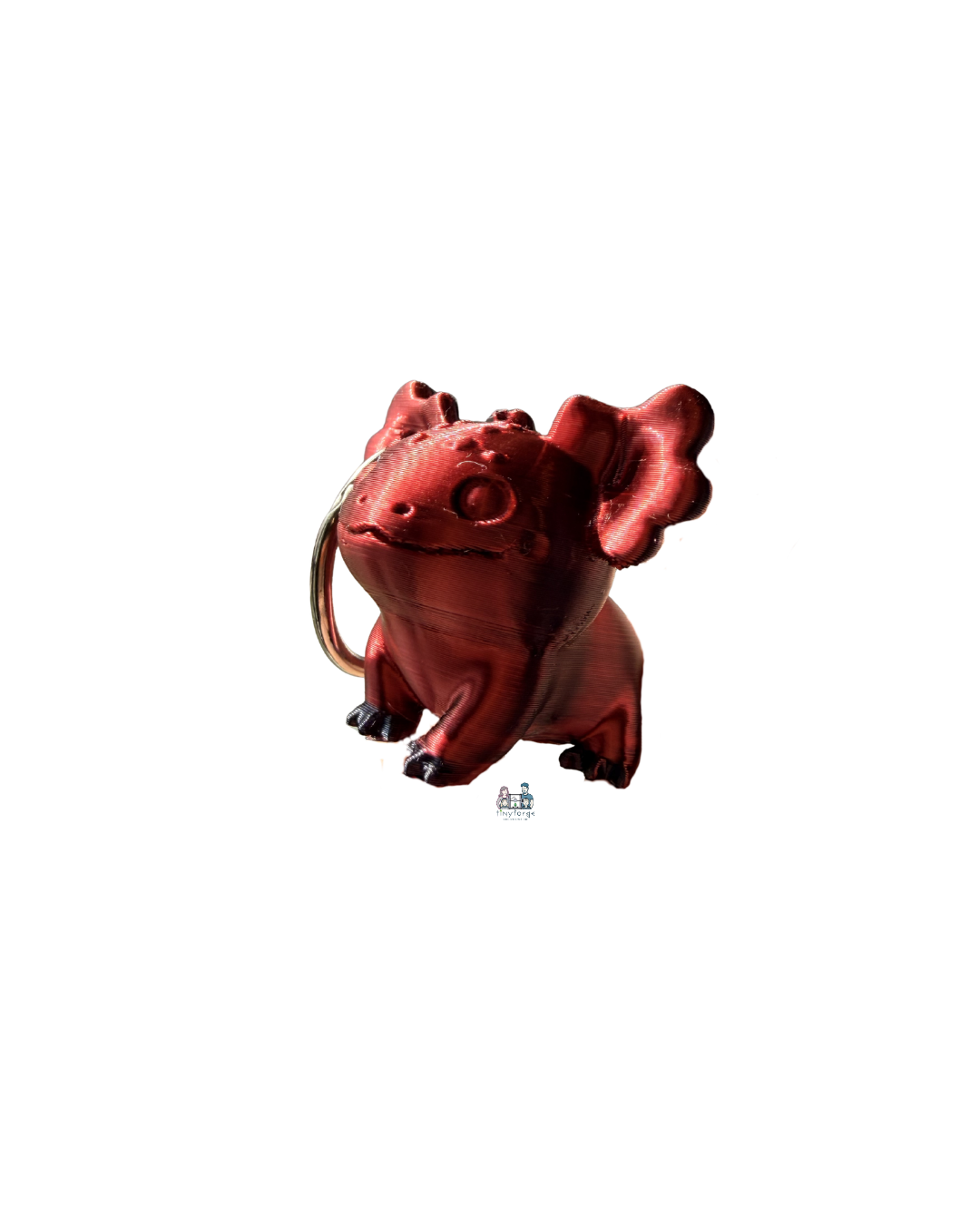 Axolotl Dino Keychain