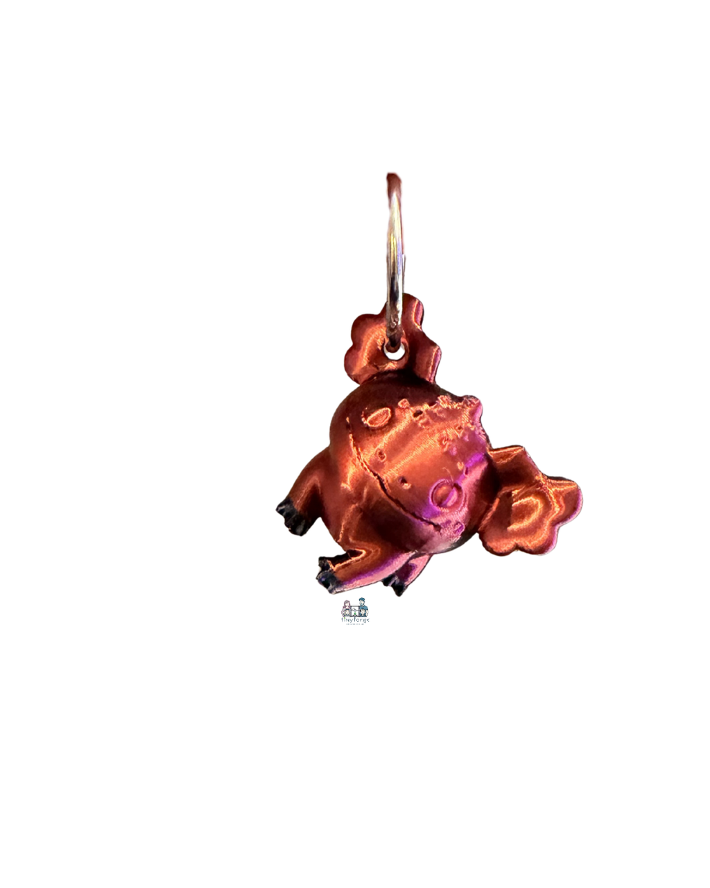 Axolotl Dino Keychain