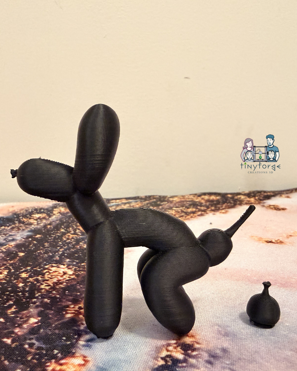 3D stationary balloon dog