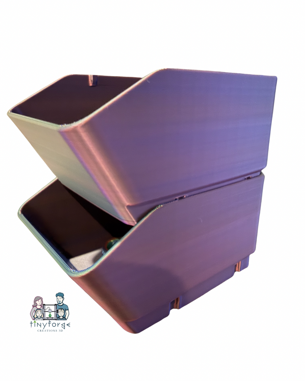 Stackable 3D Printed Storage Bins
