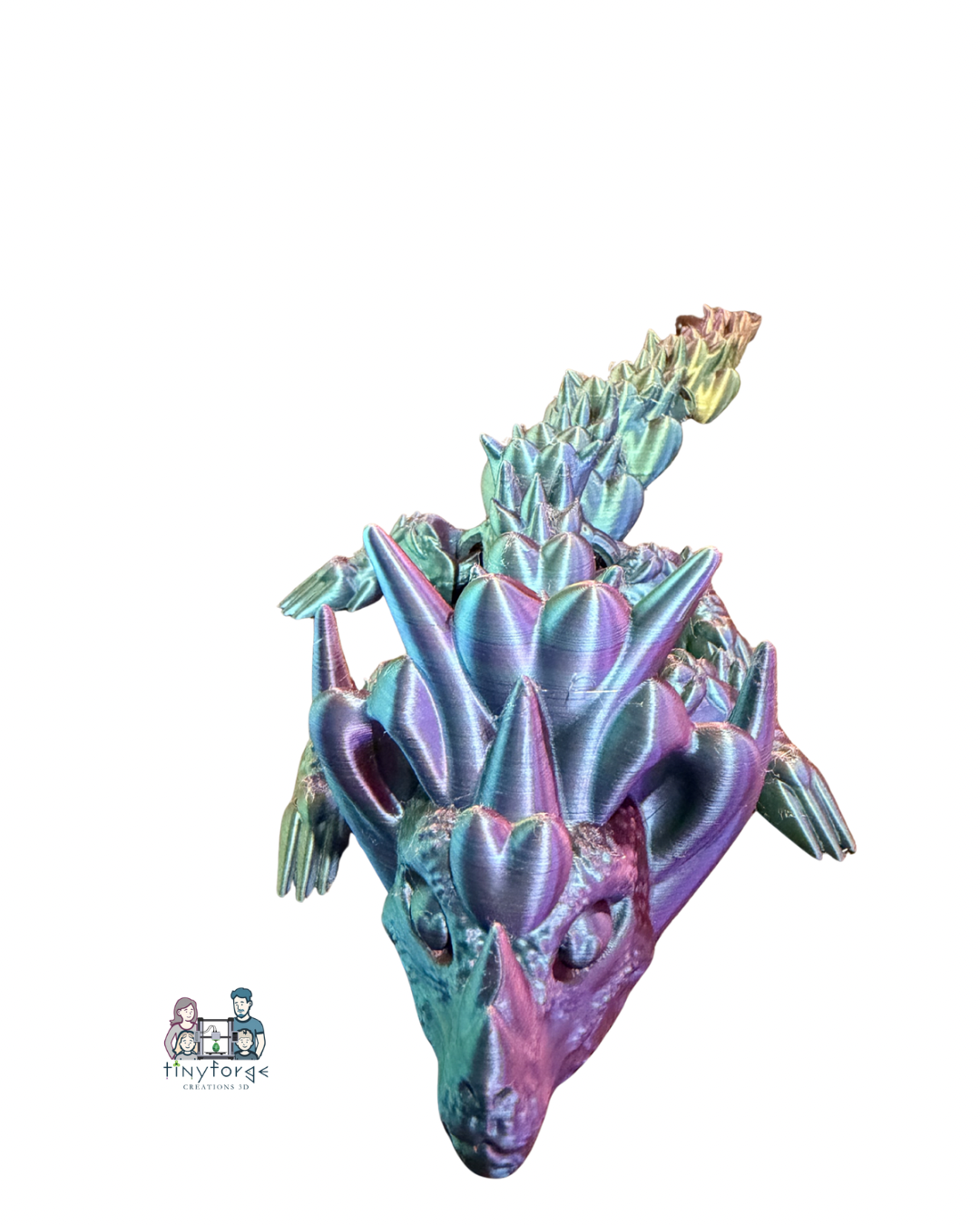 Extra Large 12” Articulated heart Dragon