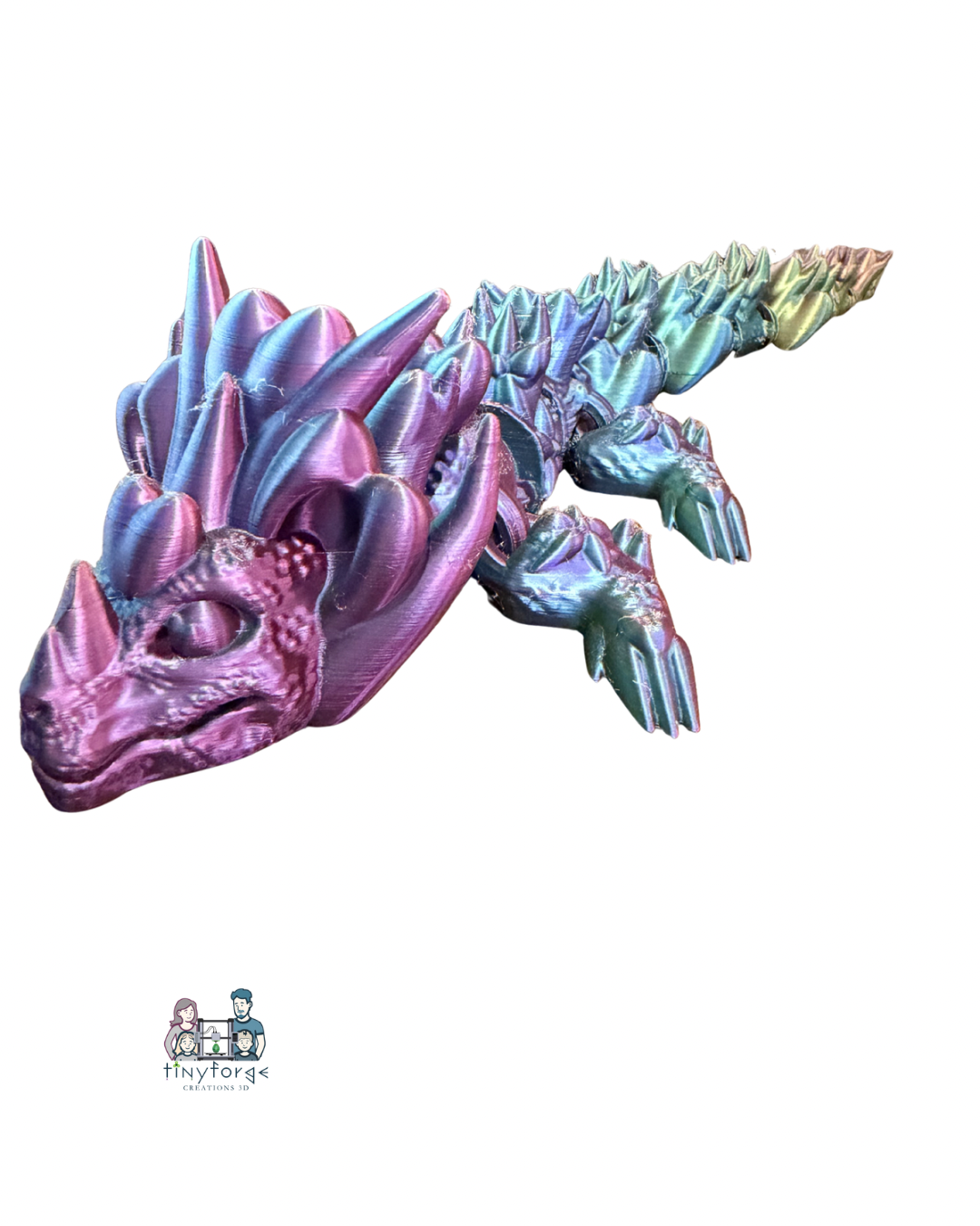 Extra Large 12” Articulated heart Dragon