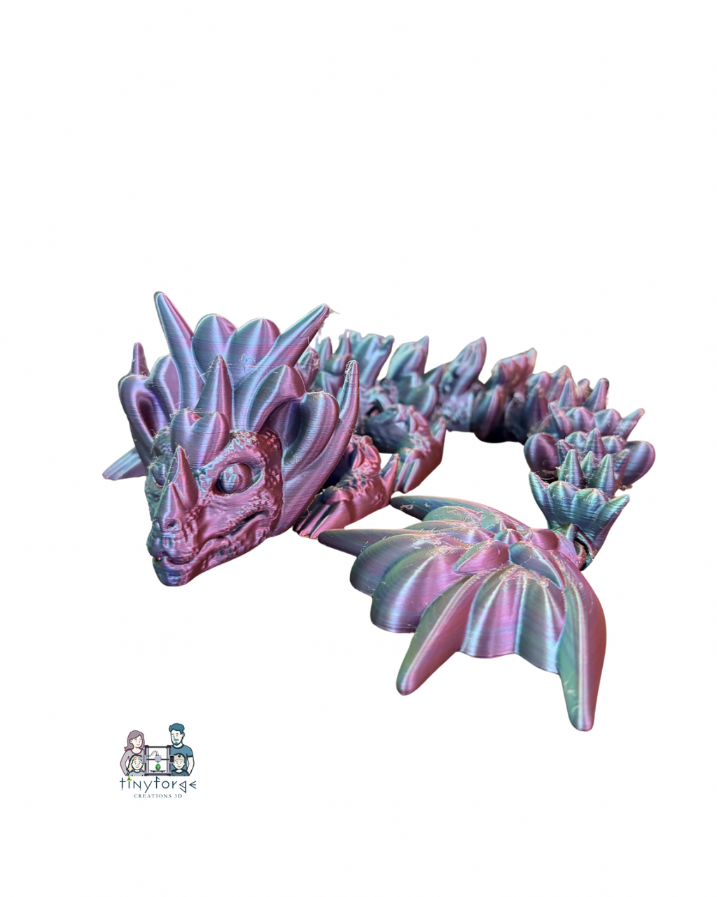 Extra Large 12” Articulated heart Dragon