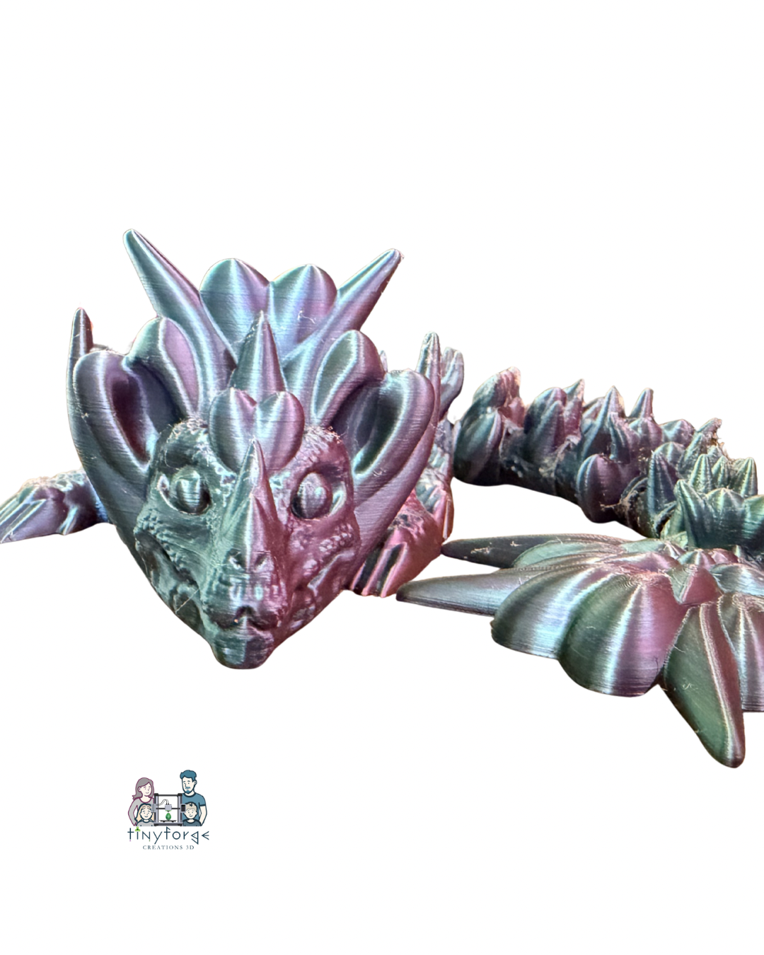 Extra Large 12” Articulated heart Dragon