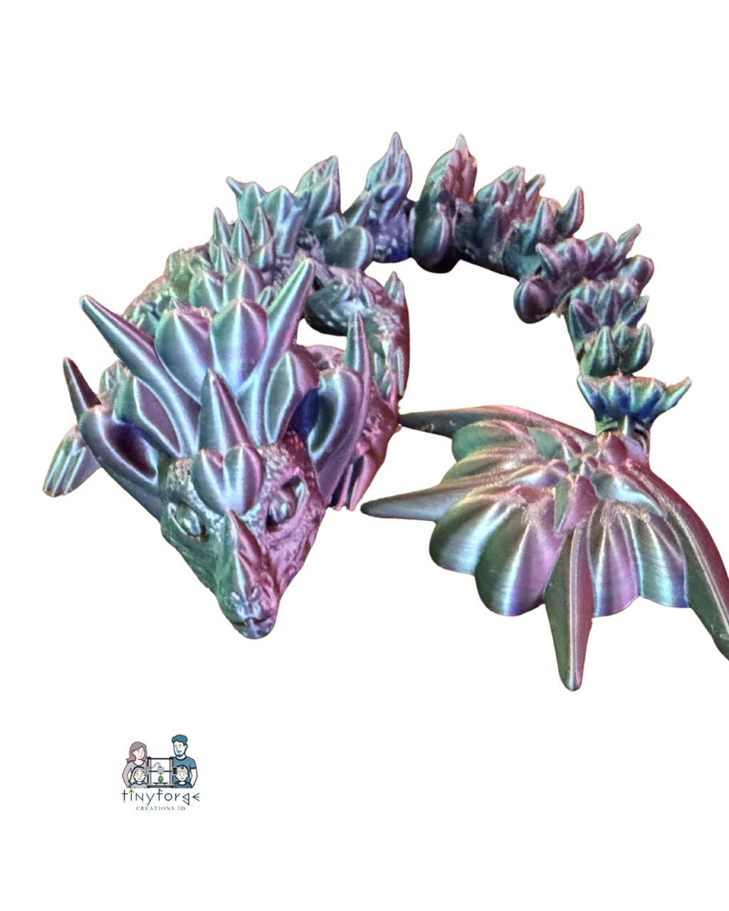 Extra Large 12” Articulated heart Dragon