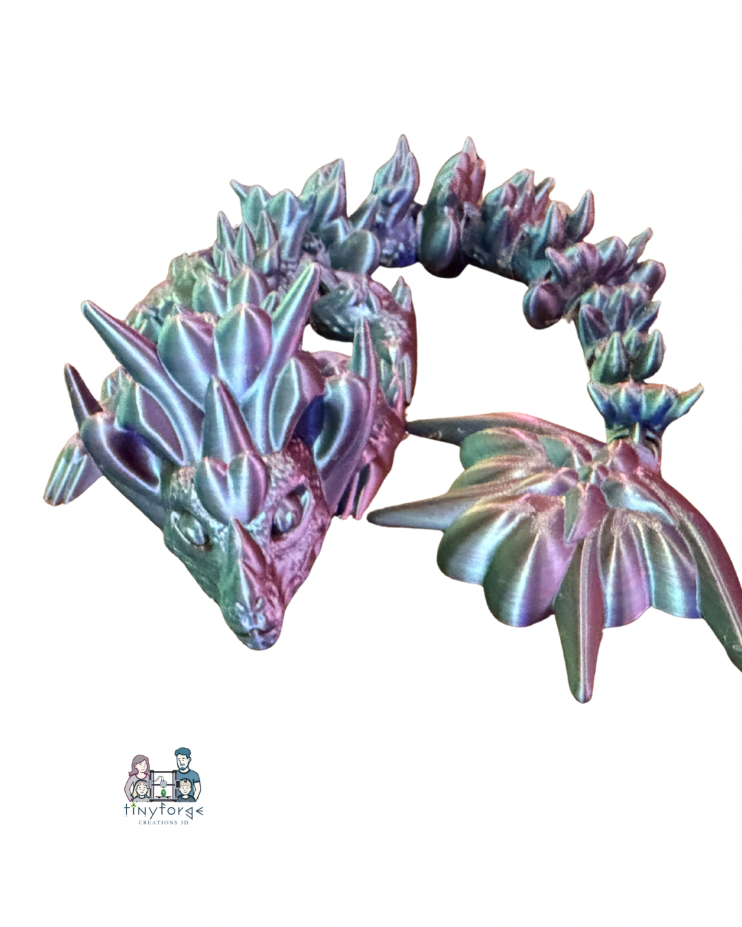 Extra Large 12” Articulated heart Dragon