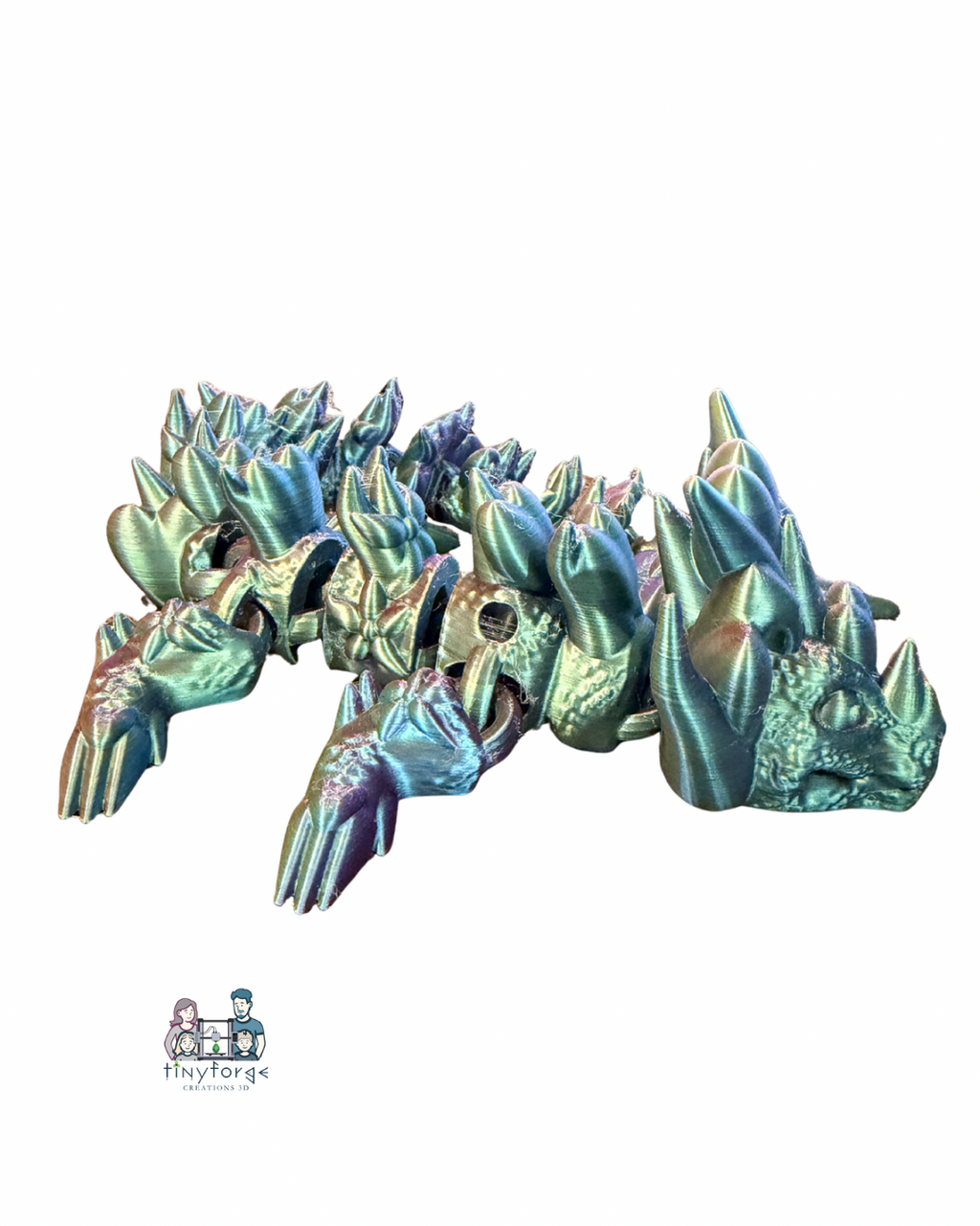 Extra Large 12” Articulated heart Dragon