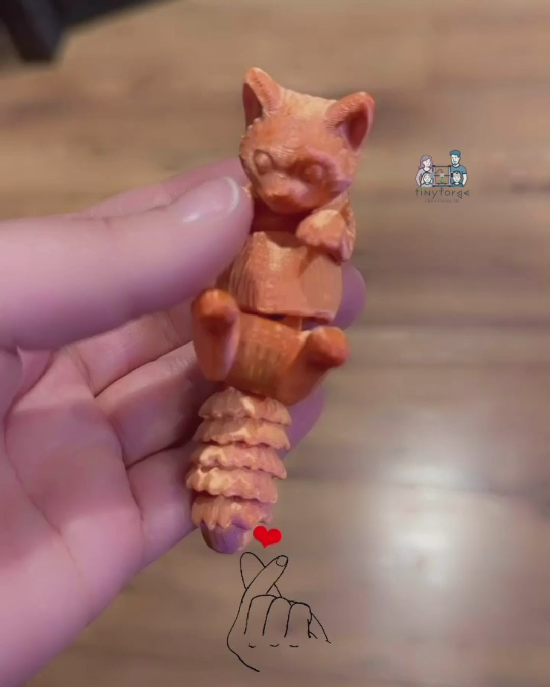 Bushy tailed Cat fidget